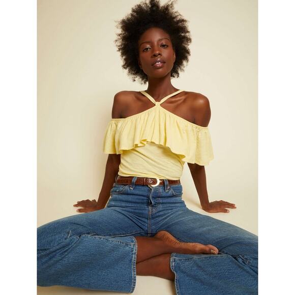 NWT NATION LTD - Morgan Halter In Butter Yellow Sz M - Picture 8 of 8